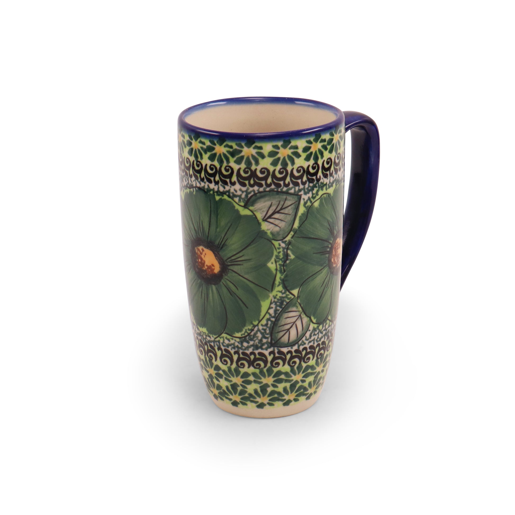14oz Latte Mug 2Q.Pattern: Emerald City