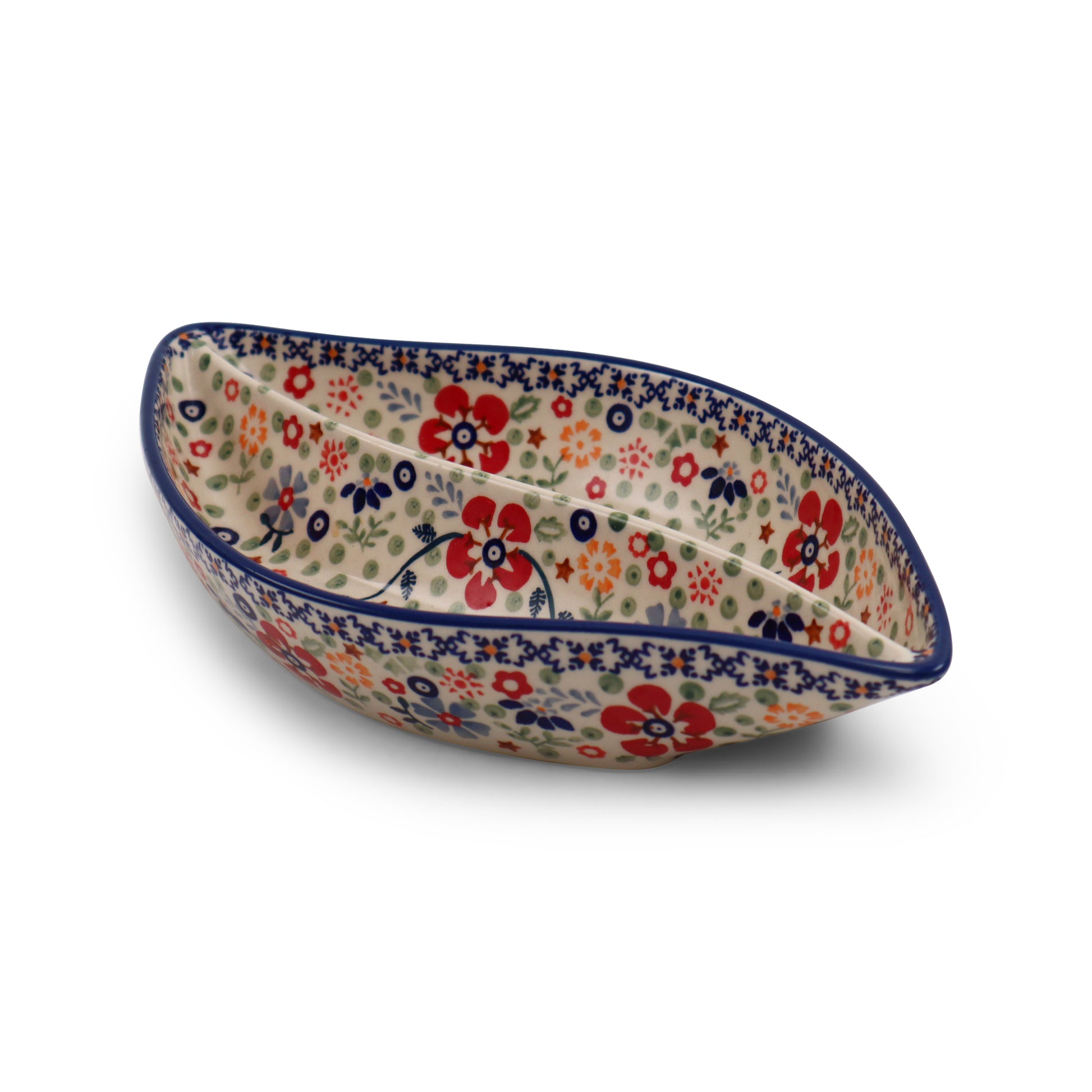 12"x6.5" Divided Dish.Pattern: Legacy Cousin