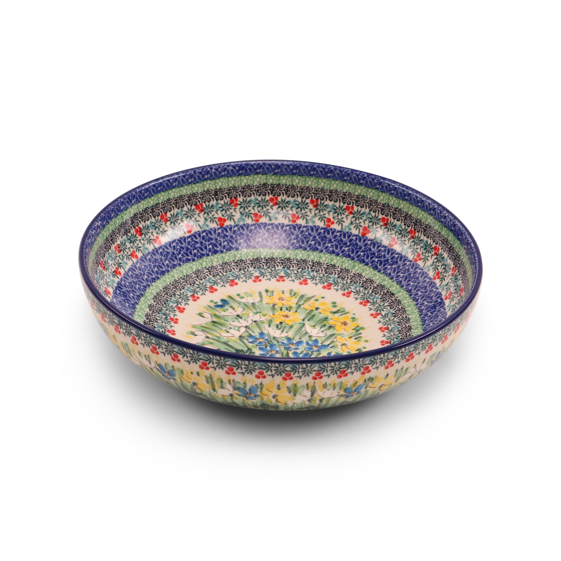 10.5"x3" Round Shallow Bowl.Pattern: Primarosa