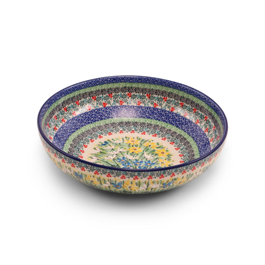 10.5"x3" Round Shallow Bowl.Pattern: Primarosa