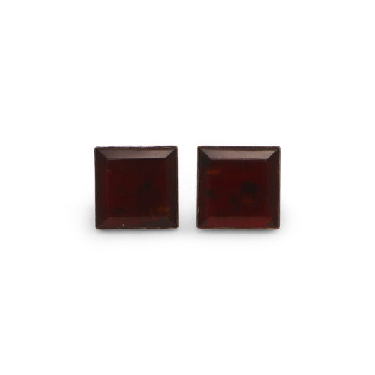 3/4" Sqare Dark Amber Cuff Links