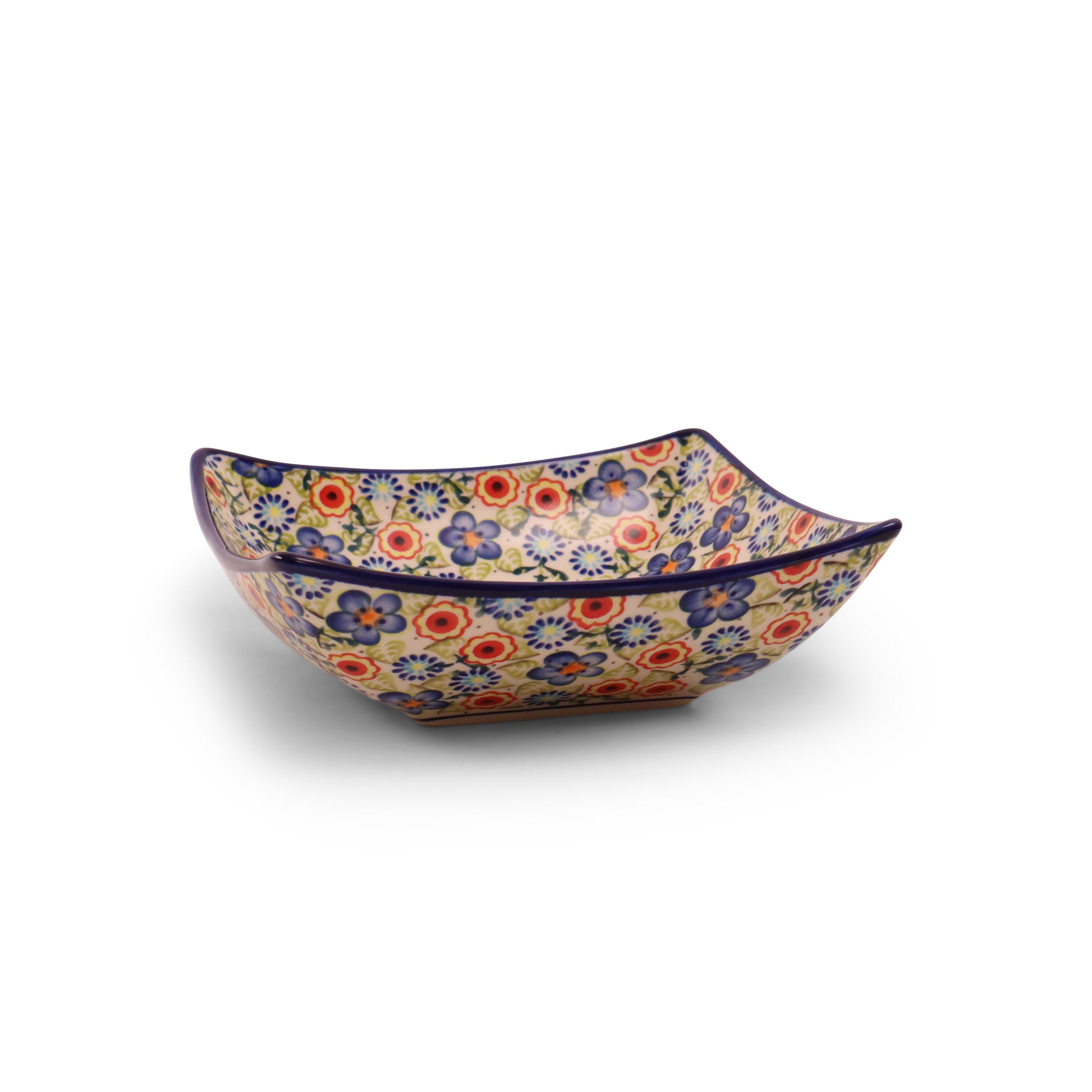 8" Horn Bowl 2Q. Pattern: Mazurek