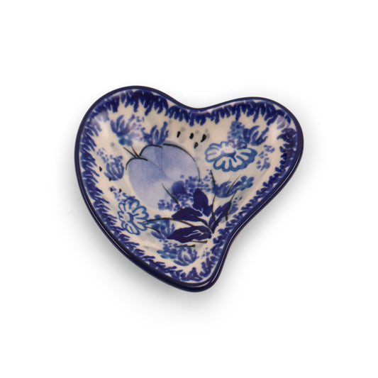 3"x3" Heart Plate Pattern: Cobalt Charmer