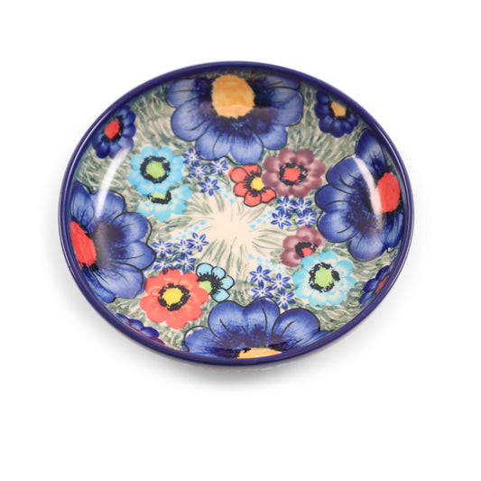 6"x1.5" Shallow Bowl 2Q.Pattern: Blooms in Blue