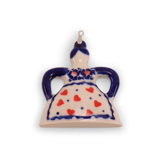 Mini Cheese Lady Pendant. Pattern: A