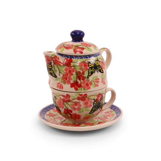 Teaset For One. Pattern: Winged Spring