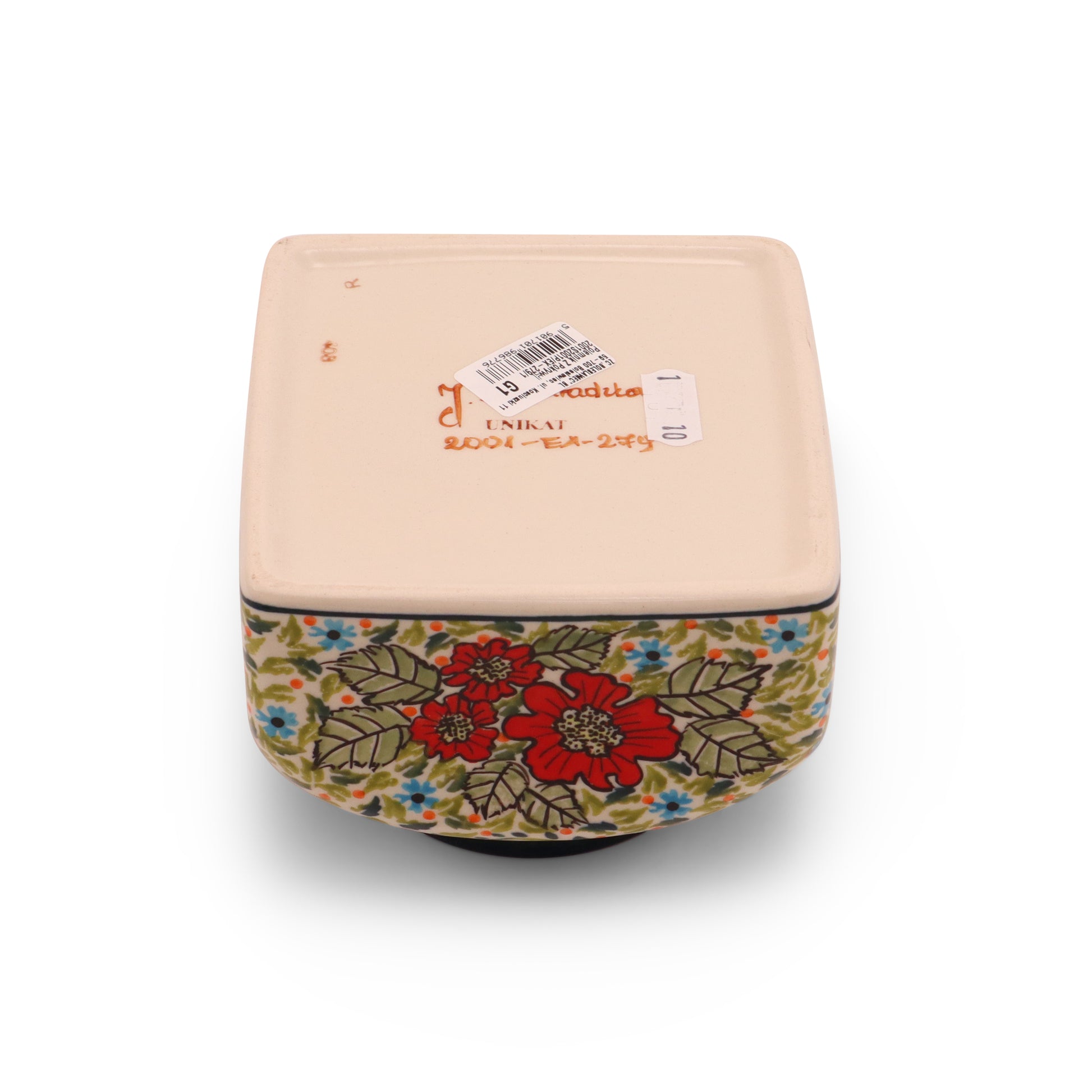 5"x5"x6" Container With Lid. Pattern: In My Garden
