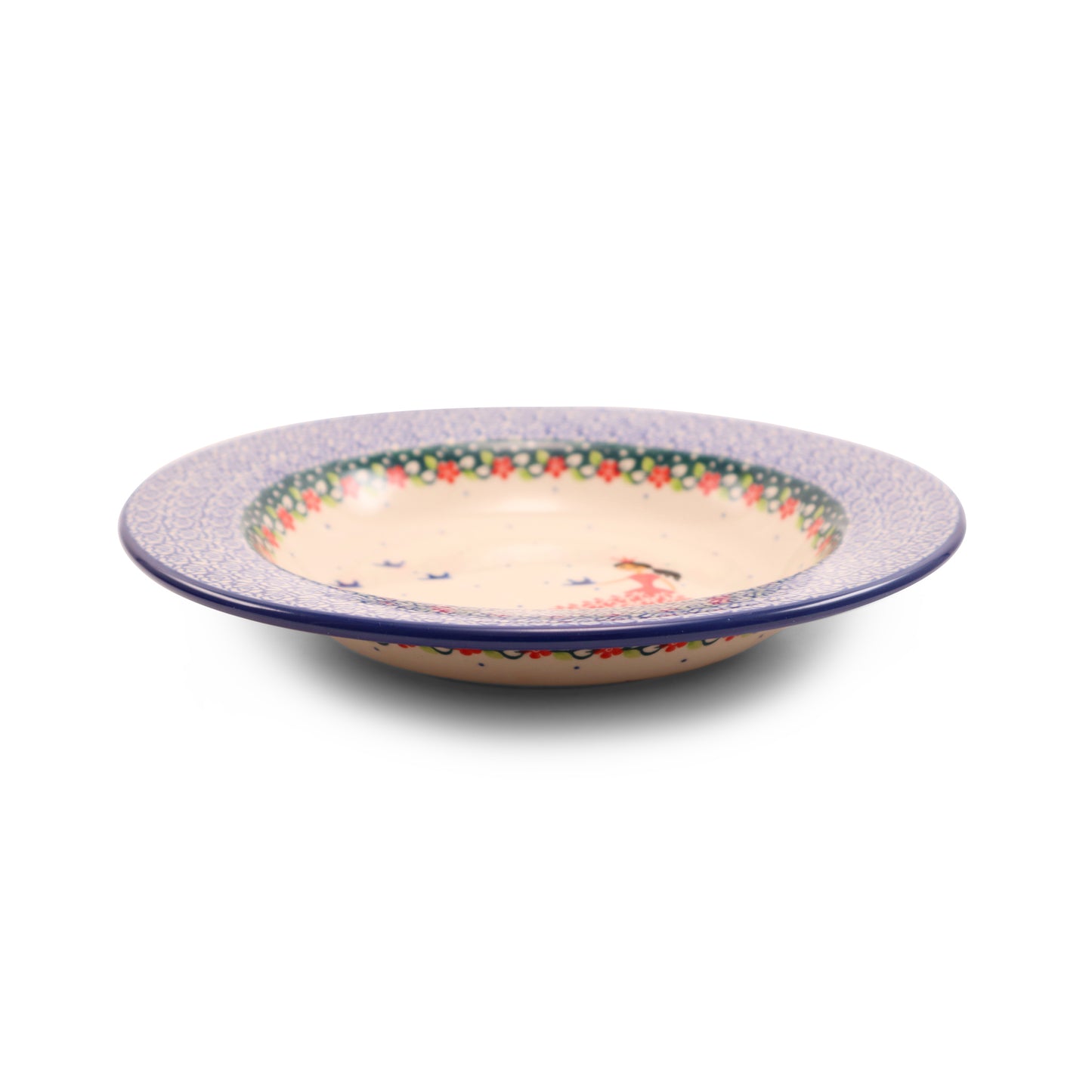 8" Soup Plate. Pattern: Red Princess