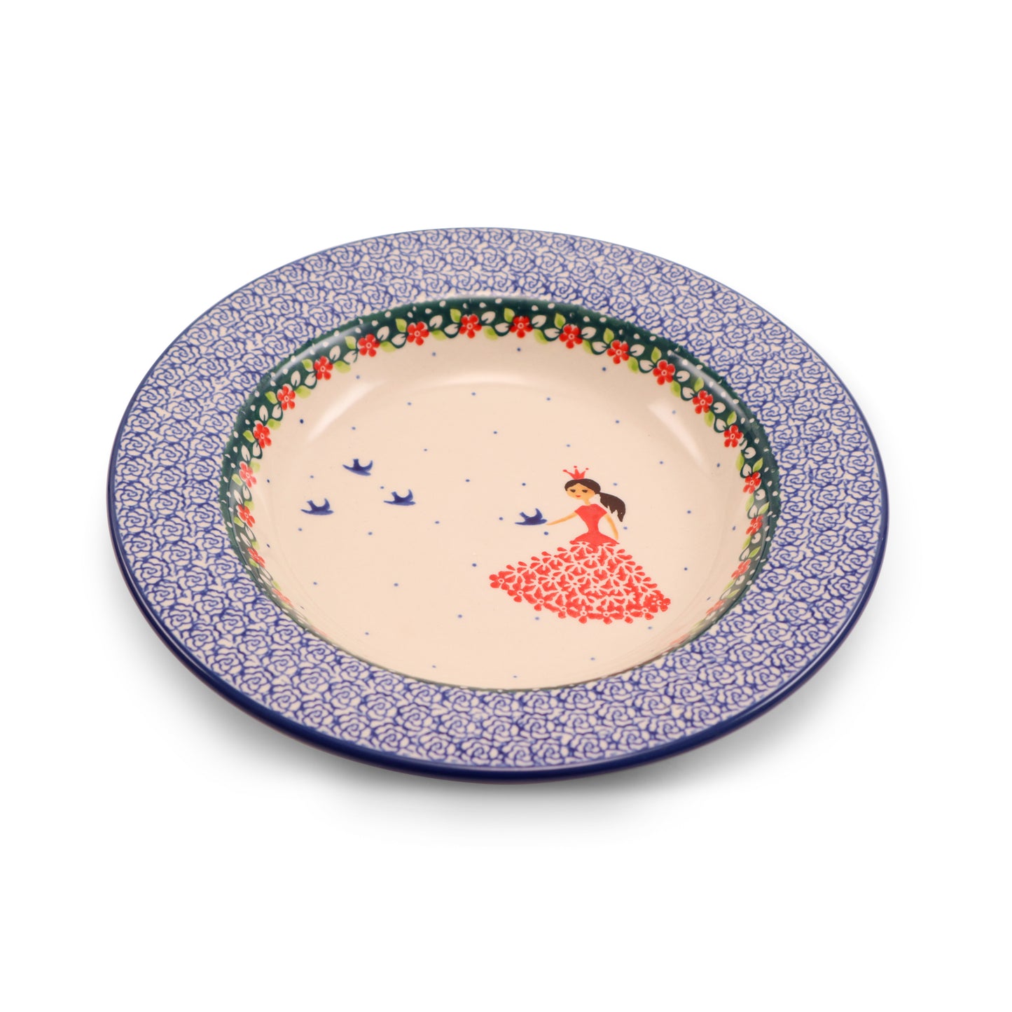8" Soup Plate. Pattern: Red Princess