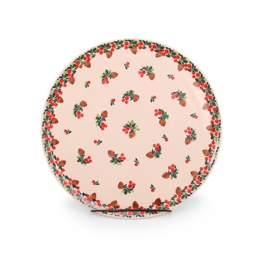 12.5" Pizza Plate. Pattern: Pine Bunch