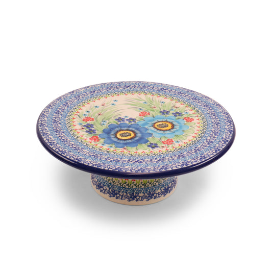 11"x4" Cake Stand.Pattern: Summer Spritz