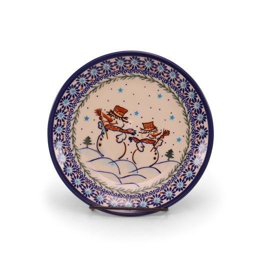 7.5" Dessert Plate. Pattern: Frosty Fun