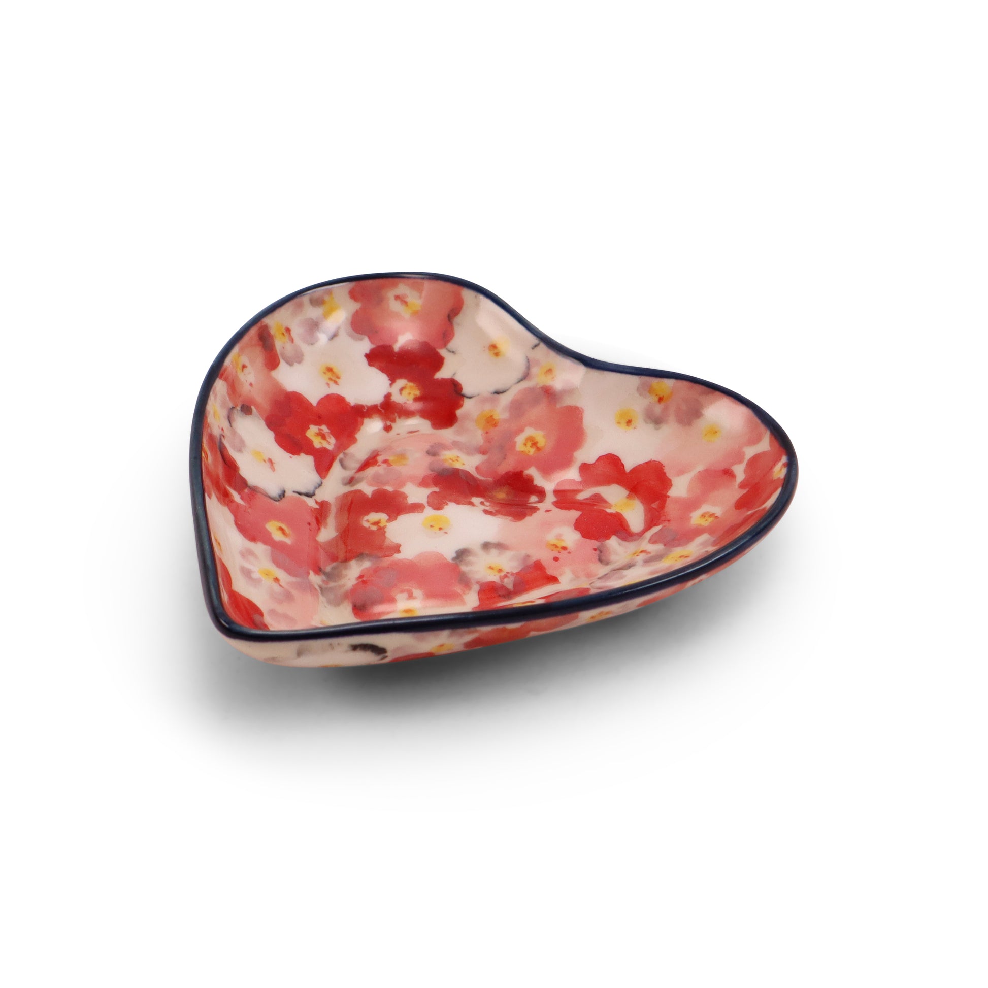 4"x4" Heart Bowl. Pattern: Feeling Mellow