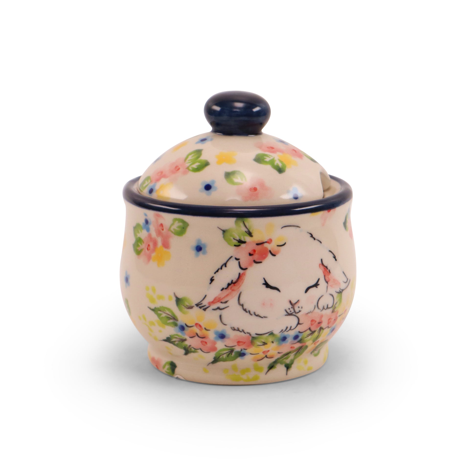 8oz LE Sugar Bowl. Pattern: Peachy