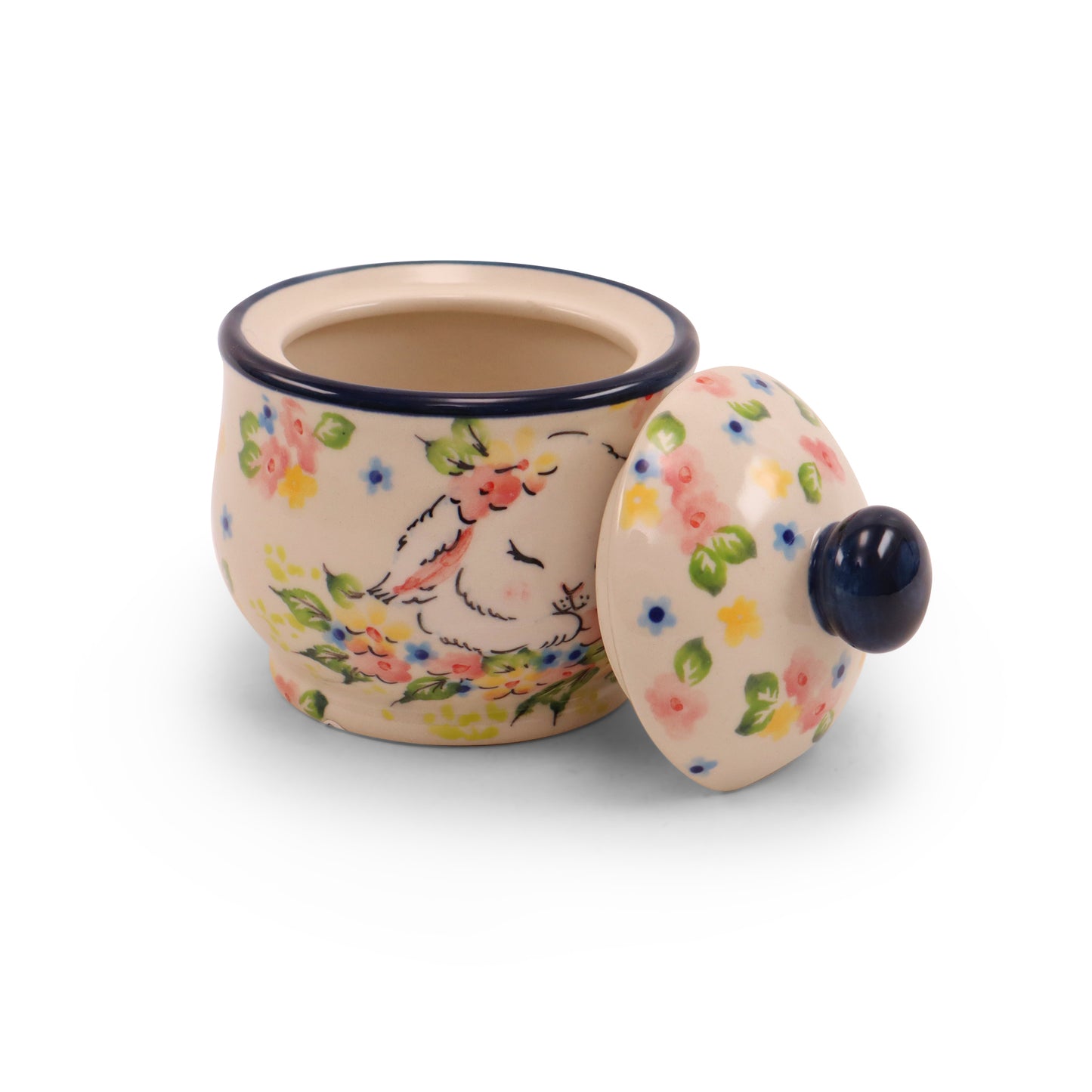 8oz LE Sugar Bowl. Pattern: Peachy