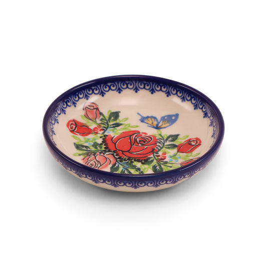4.5"x1.5" Shallow Bowl.Pattern: Rose Garden