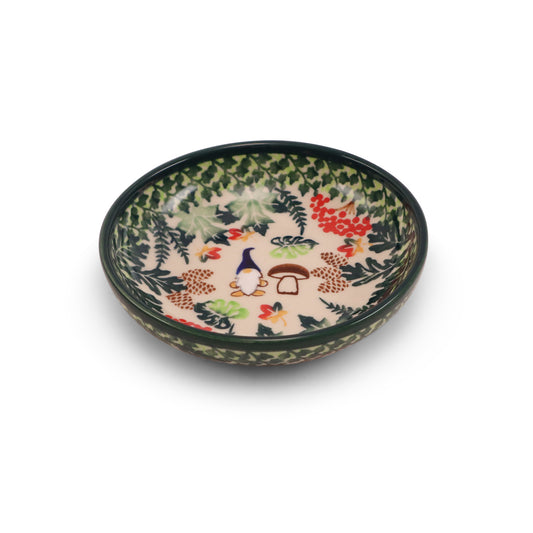 4.5"x1.5" Shallow Bowl.Pattern: Into The Forest
