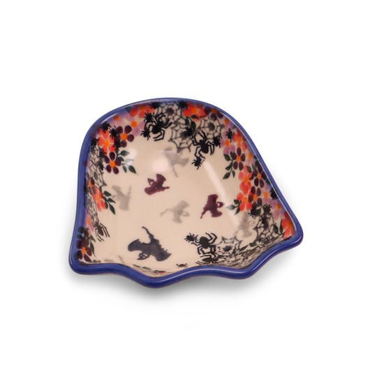 5"x4" Ghost Bowl. Pattern: Spooky Fellas