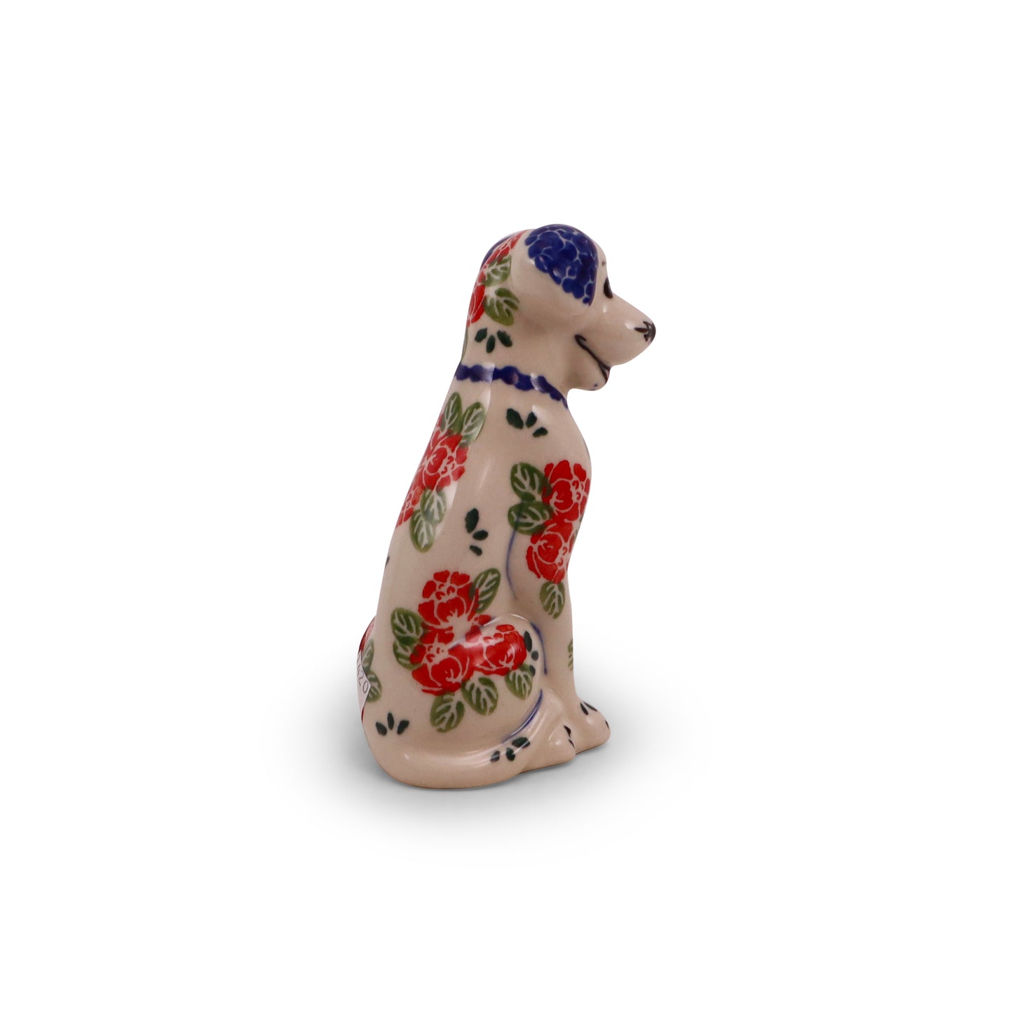 4" Dog Figurine. Pattern: Red Rover