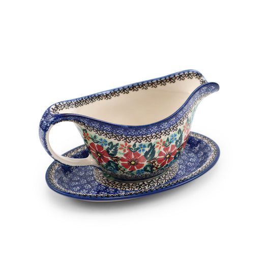 22oz Gravy Boat on Plate.Pattern: U2121