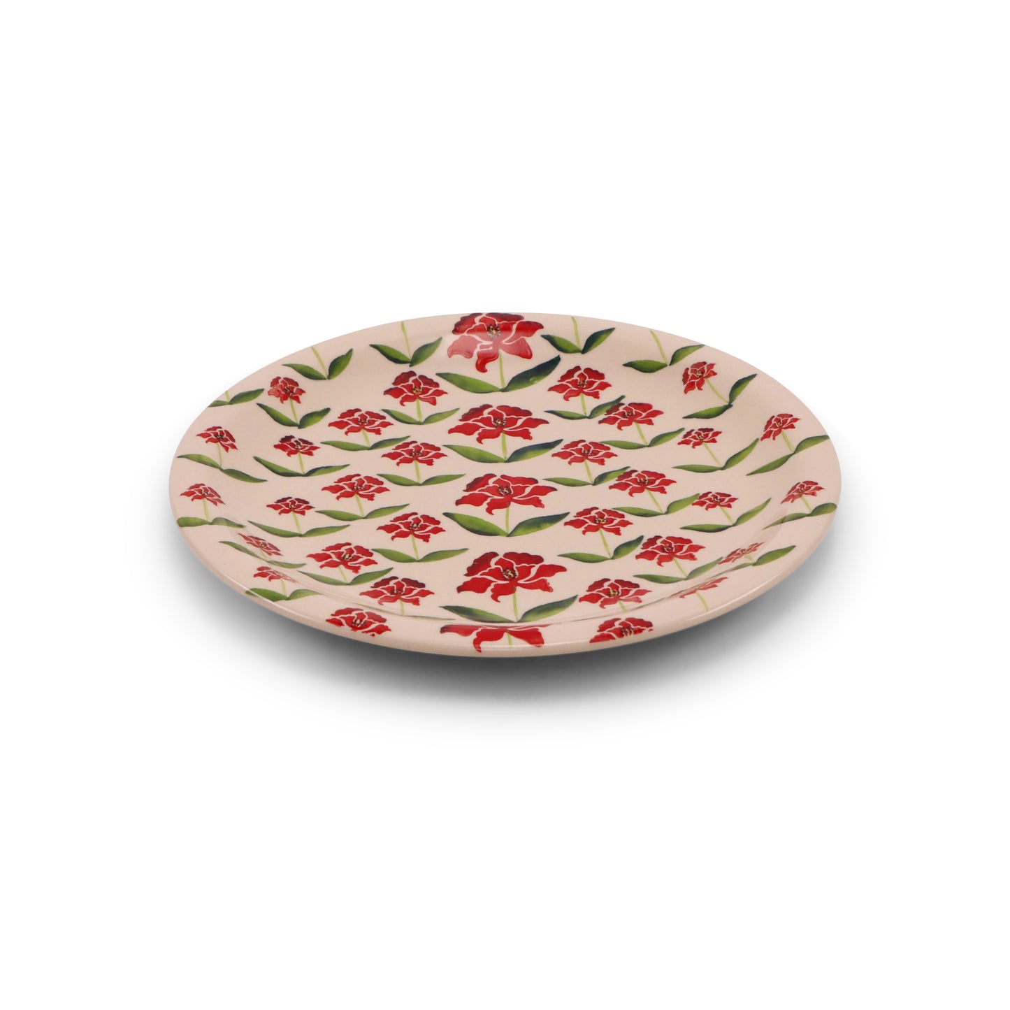 10.5" Dinner Plate. Pattern: Strawberry Letter