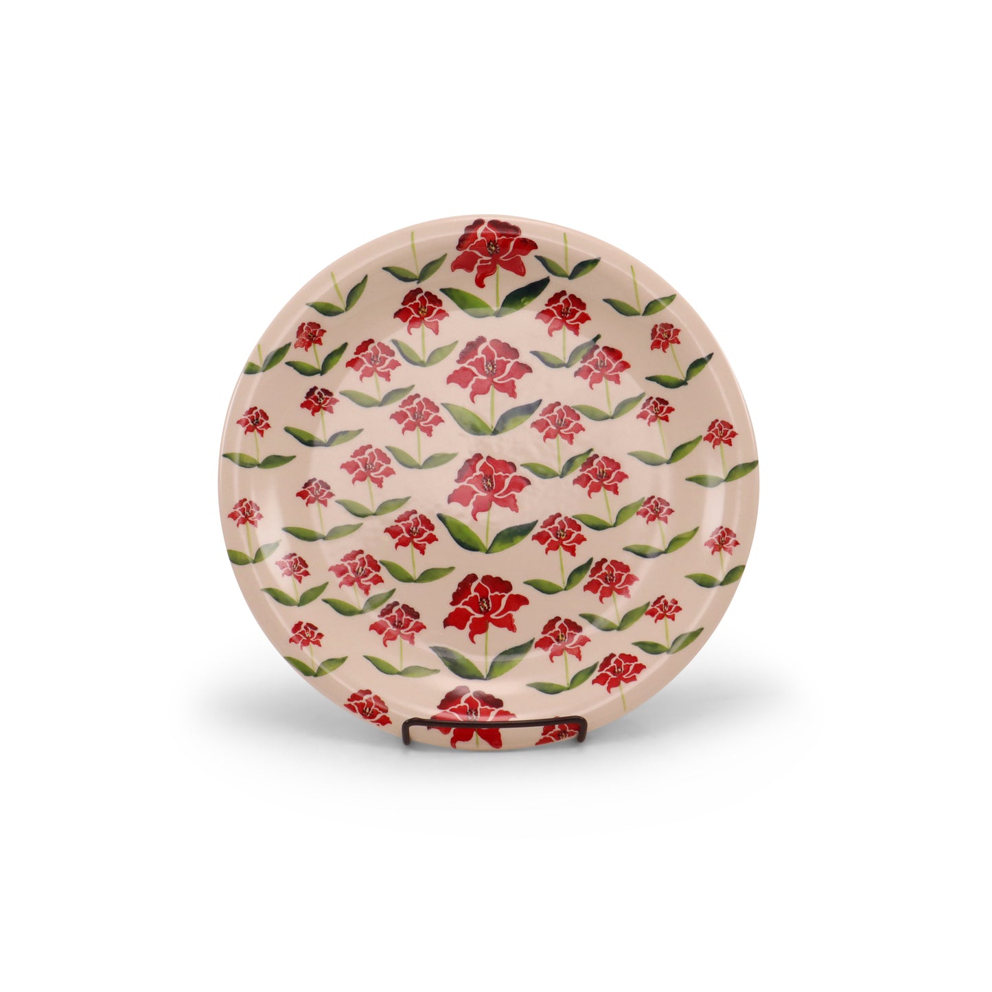 10.5" Dinner Plate. Pattern: Strawberry Letter