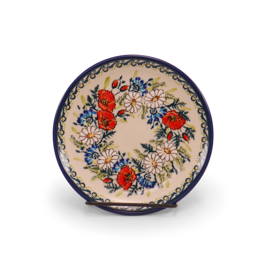 6.5" Bread Plate. Pattern: A Little Romance Blue