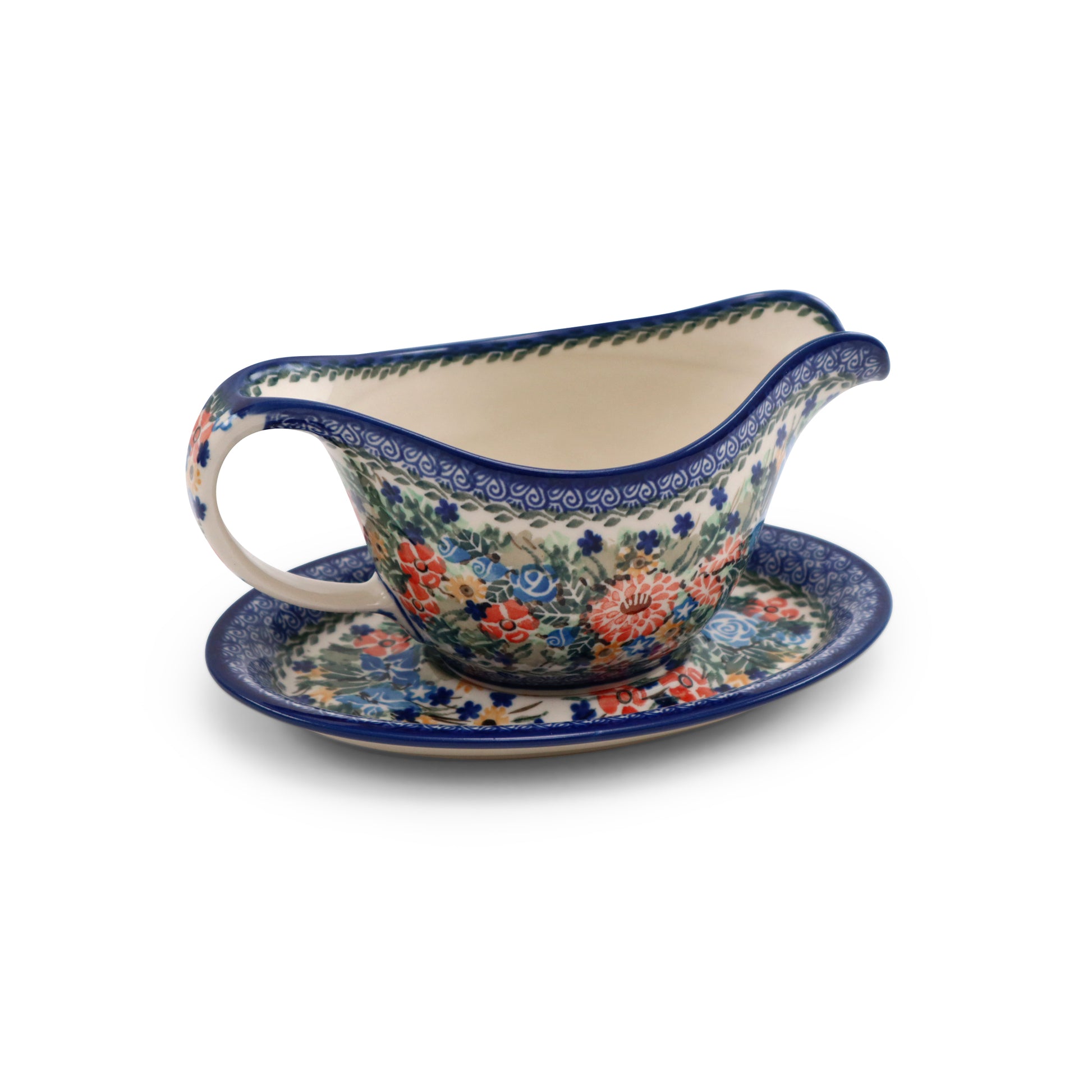 22oz Gravy Boat on Plate.Pattern: U1754