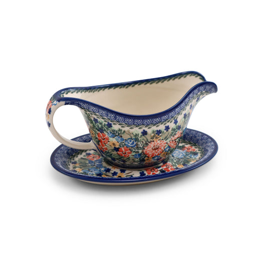 22oz Gravy Boat on Plate.Pattern: U1754