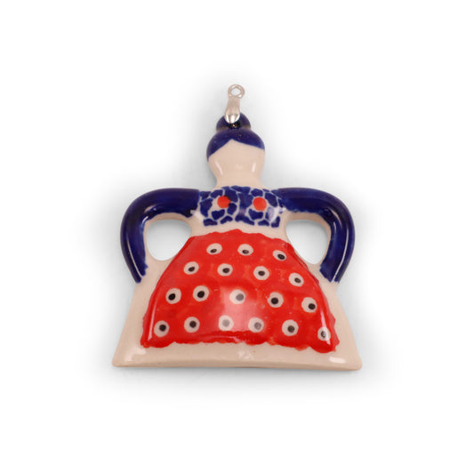 Mini Cheese Lady Pendant. Pattern: D