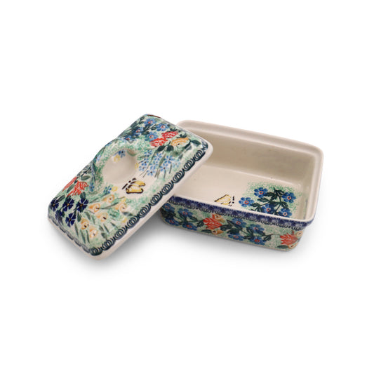 5.5"x4"x2" Covered Butter Dish.Pattern: U2556