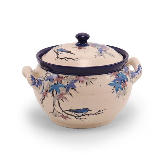 48oz Tureen with Lid 2Q .Pattern: Blue Maple
