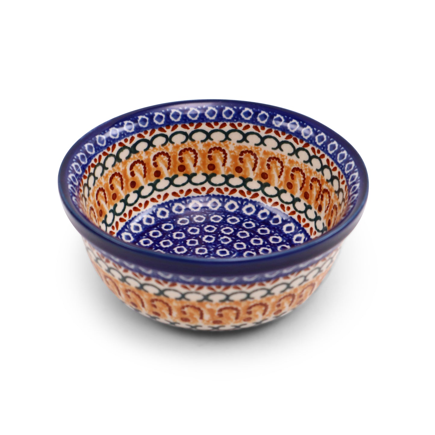 6"x3" Ridge Bowl.Pattern: Caramel