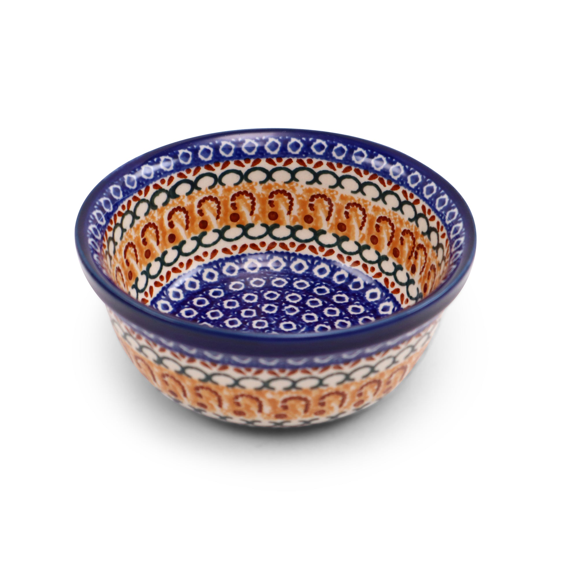 6"x3" Ridge Bowl.Pattern: Caramel