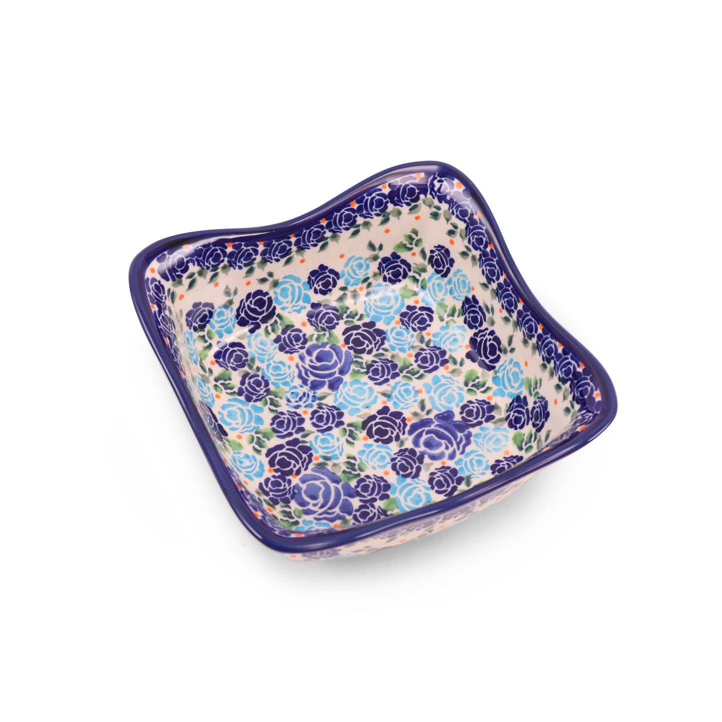 7.5" Square Salad Bowl. Pattern: Biggest Buds