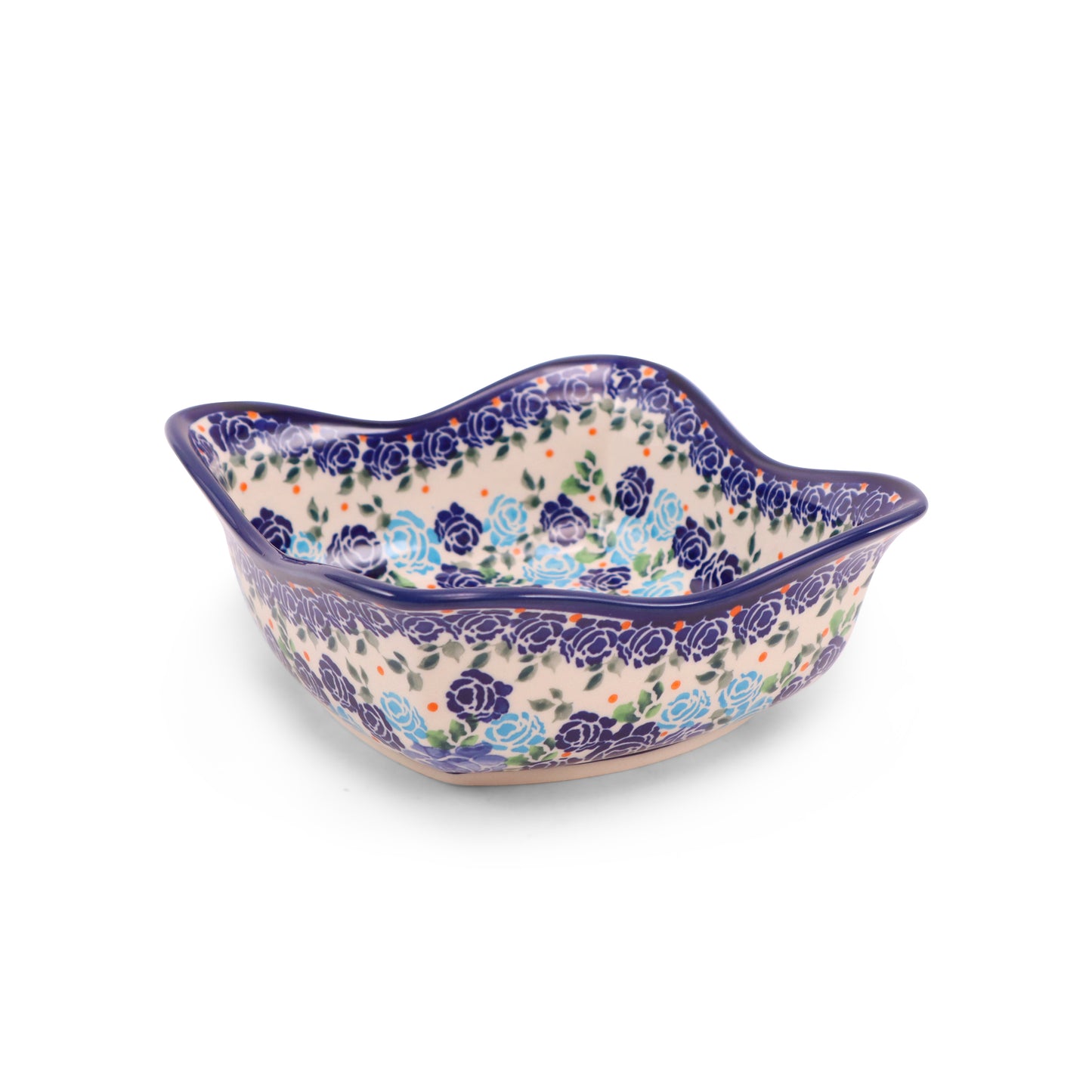 7.5" Square Salad Bowl. Pattern: Biggest Buds