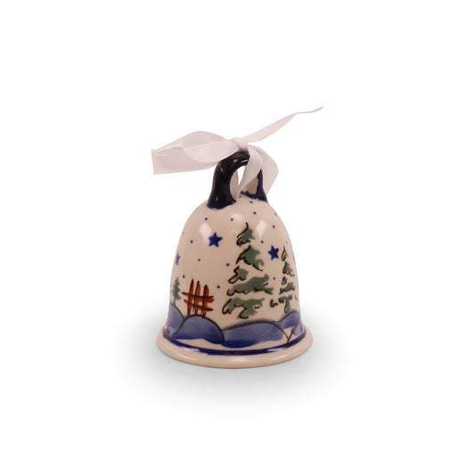 Bell Ornament. Pattern: Snowy Night