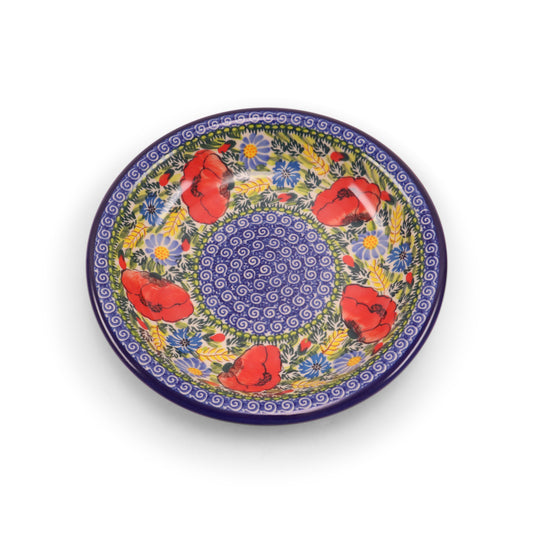 9" Deep Plate. Pattern: Country Poppy