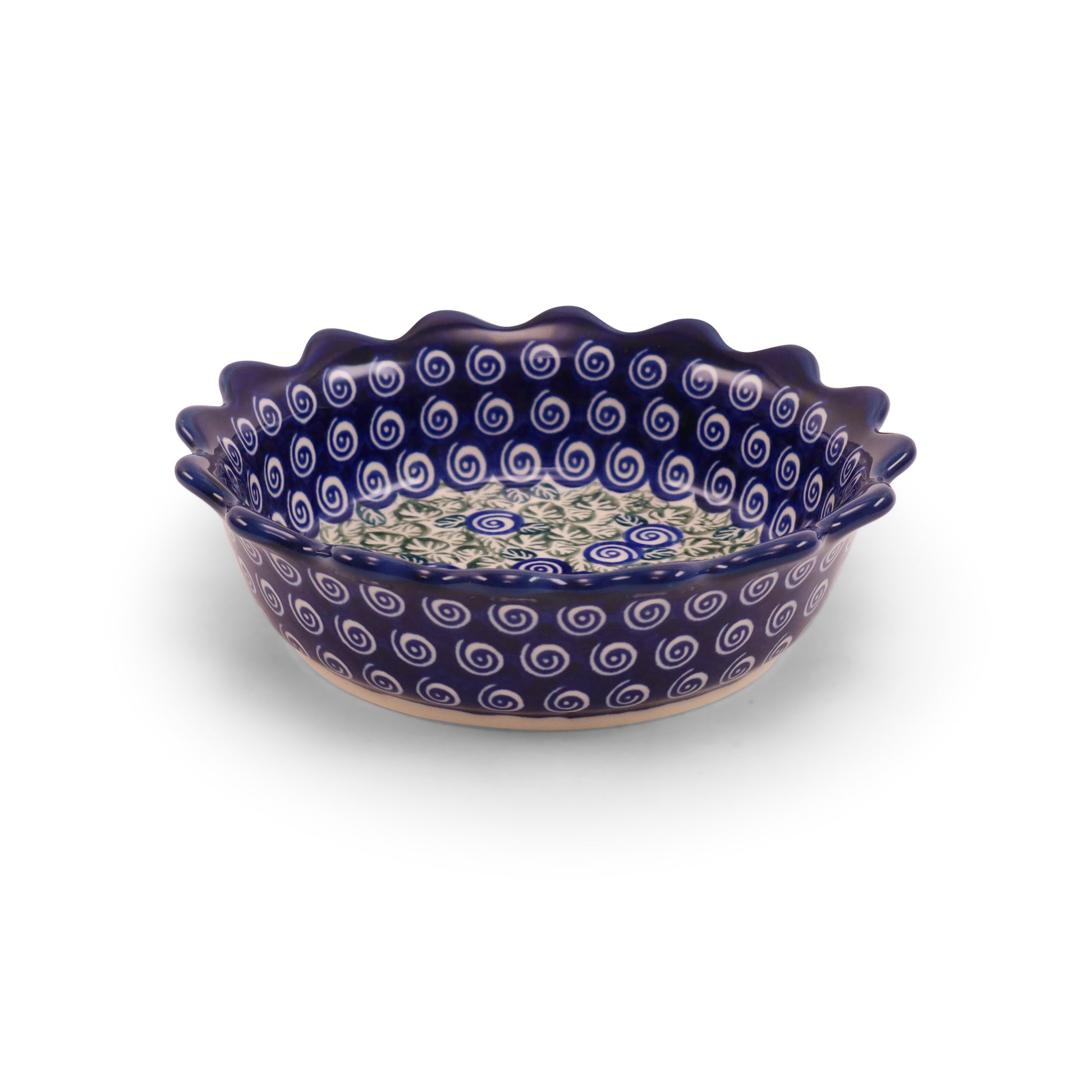 6"x2" Wavy Bowl. Pattern: Swirls