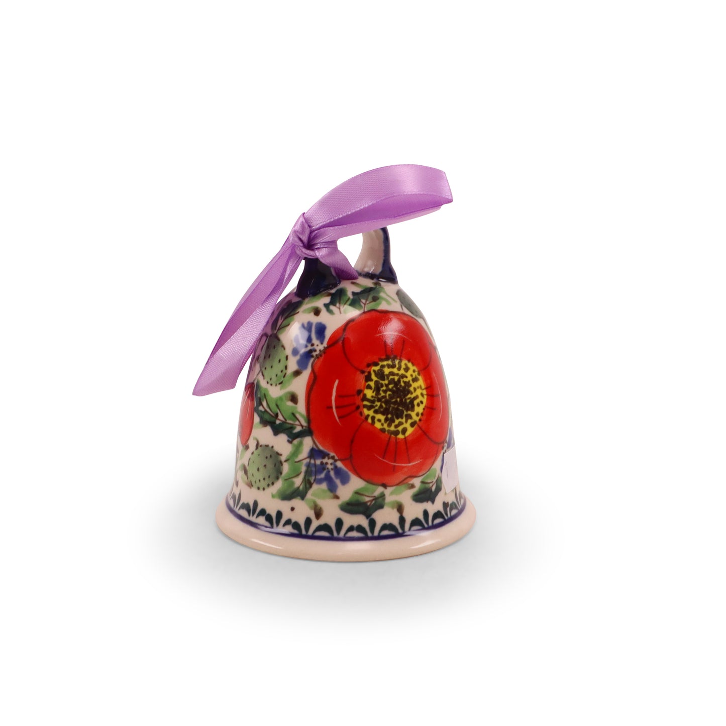 Bell Ornament. Pattern: Country Poppy