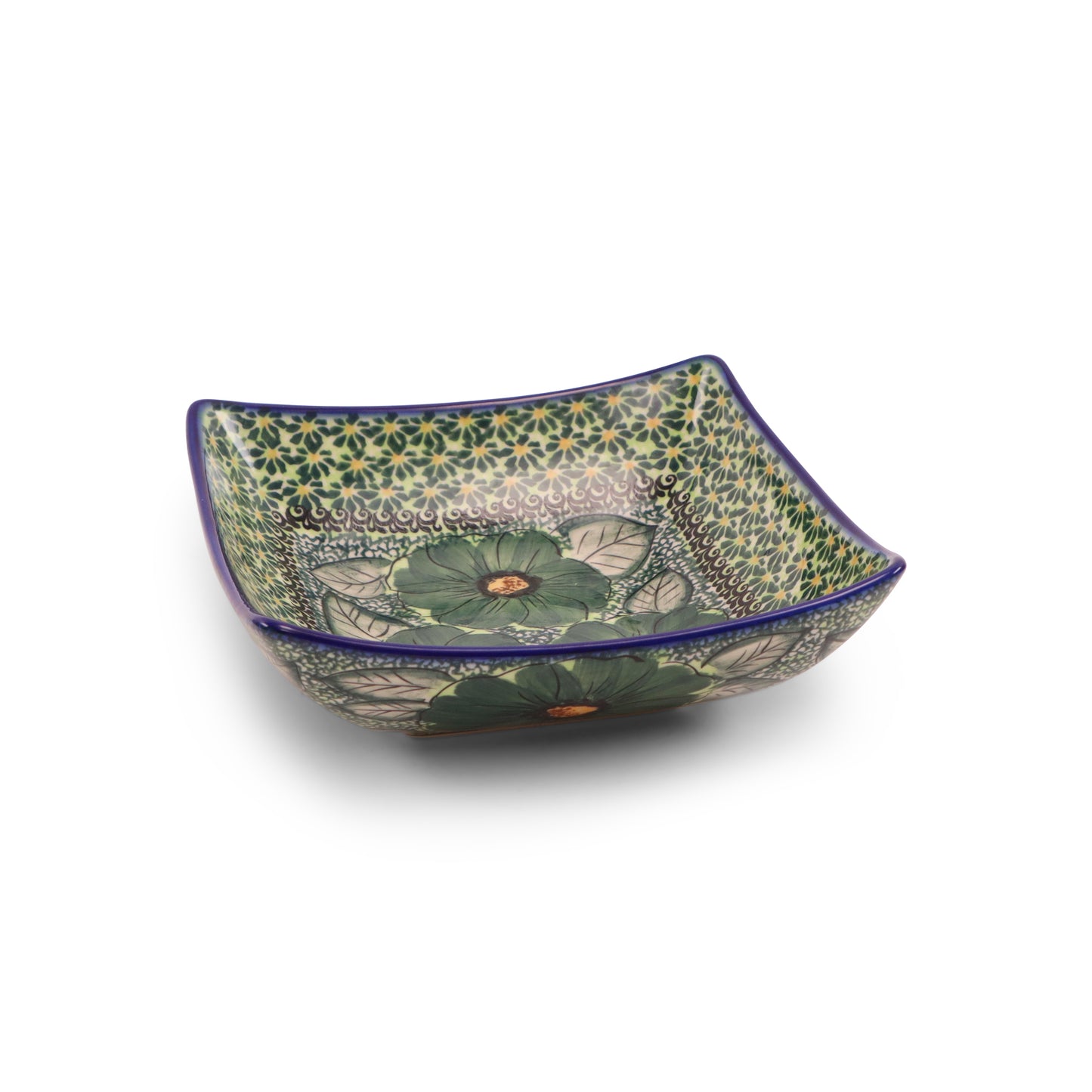 7"x7"x2" Horn Bowl 2Q Pattern: Emerald City