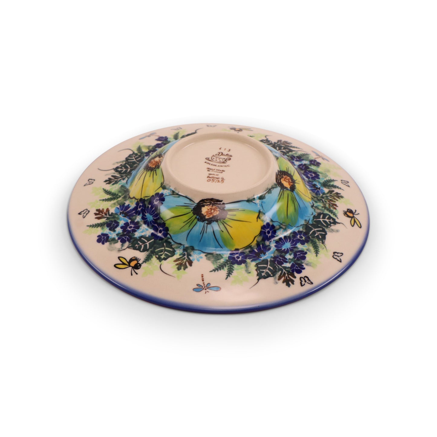 10.5" Pasta Bowl.Pattern: Buzzing Blooms