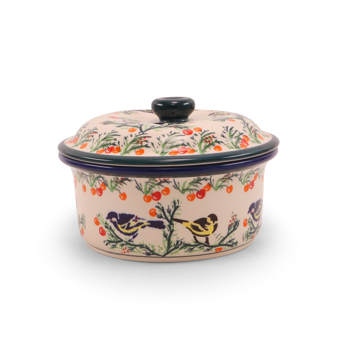 8"x5.5"x3" Tureen with Lid. Pattern: Family Joy