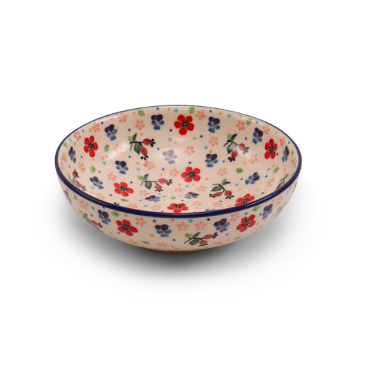 6.5"x2" Shallow Bowl.Pattern: Spring Mingle