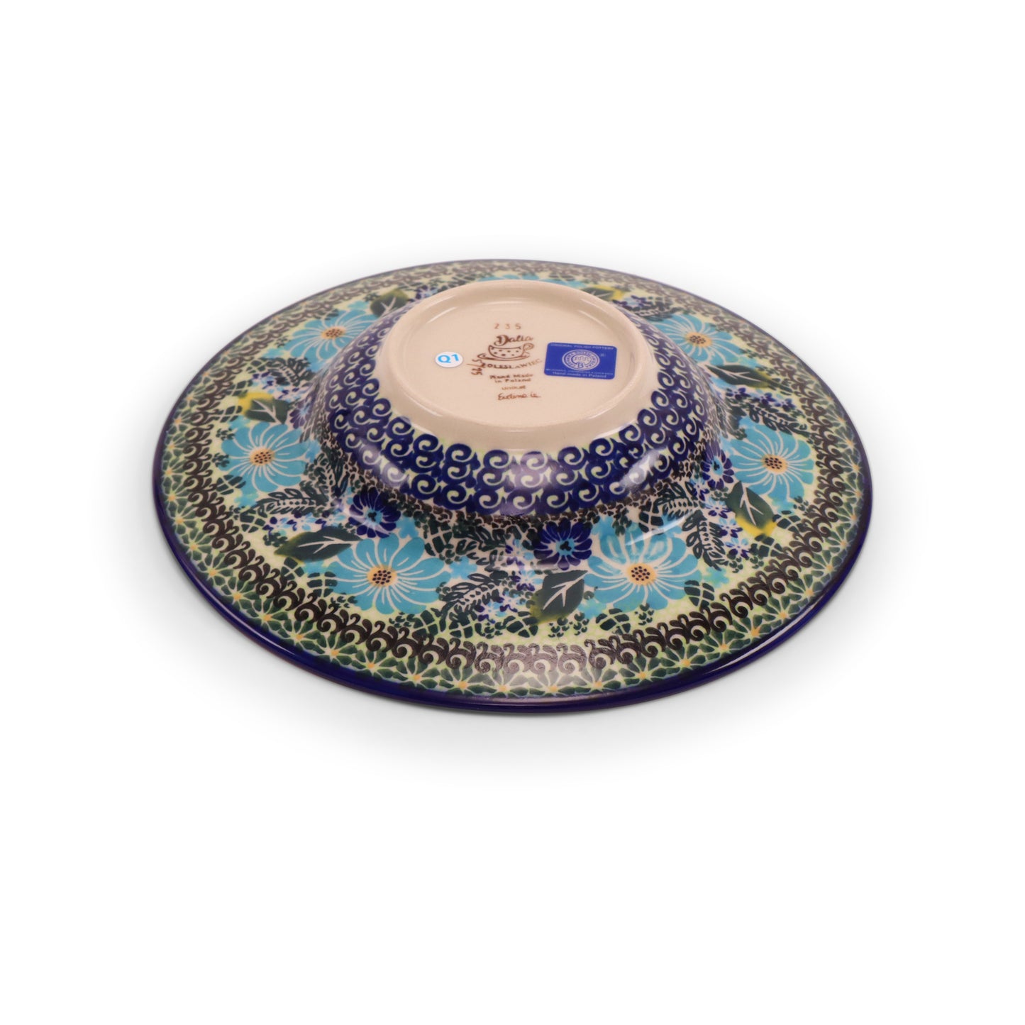 10.5" Pasta Bowl.Pattern: Cornflower Craze