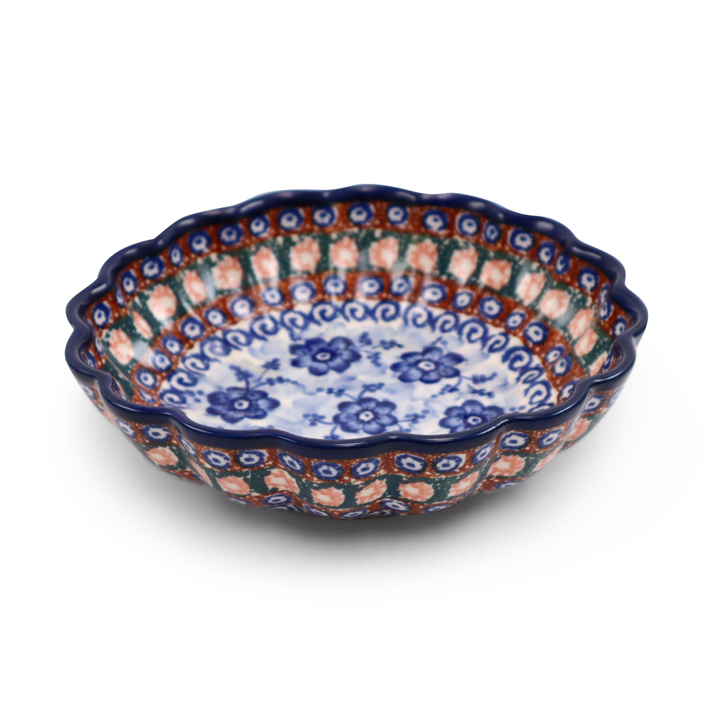 8"x2" Shallow Scallop Bowl.Pattern: U57A