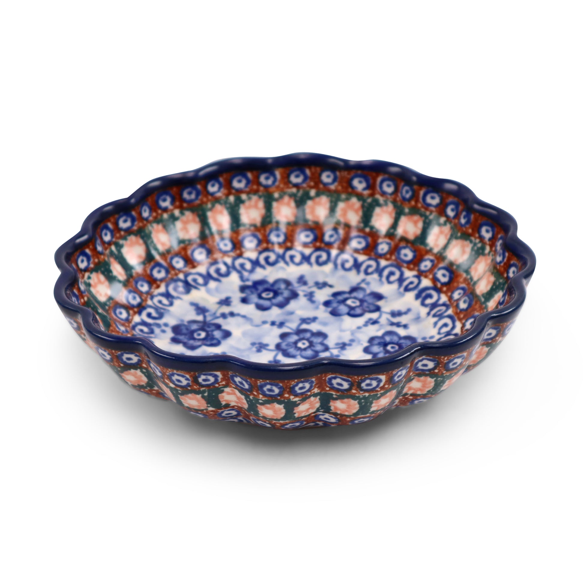 8"x2" Shallow Scallop Bowl.Pattern: U57A