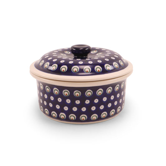 8"x5.5"x3" Tureen with Lid. Pattern: Private Eyes