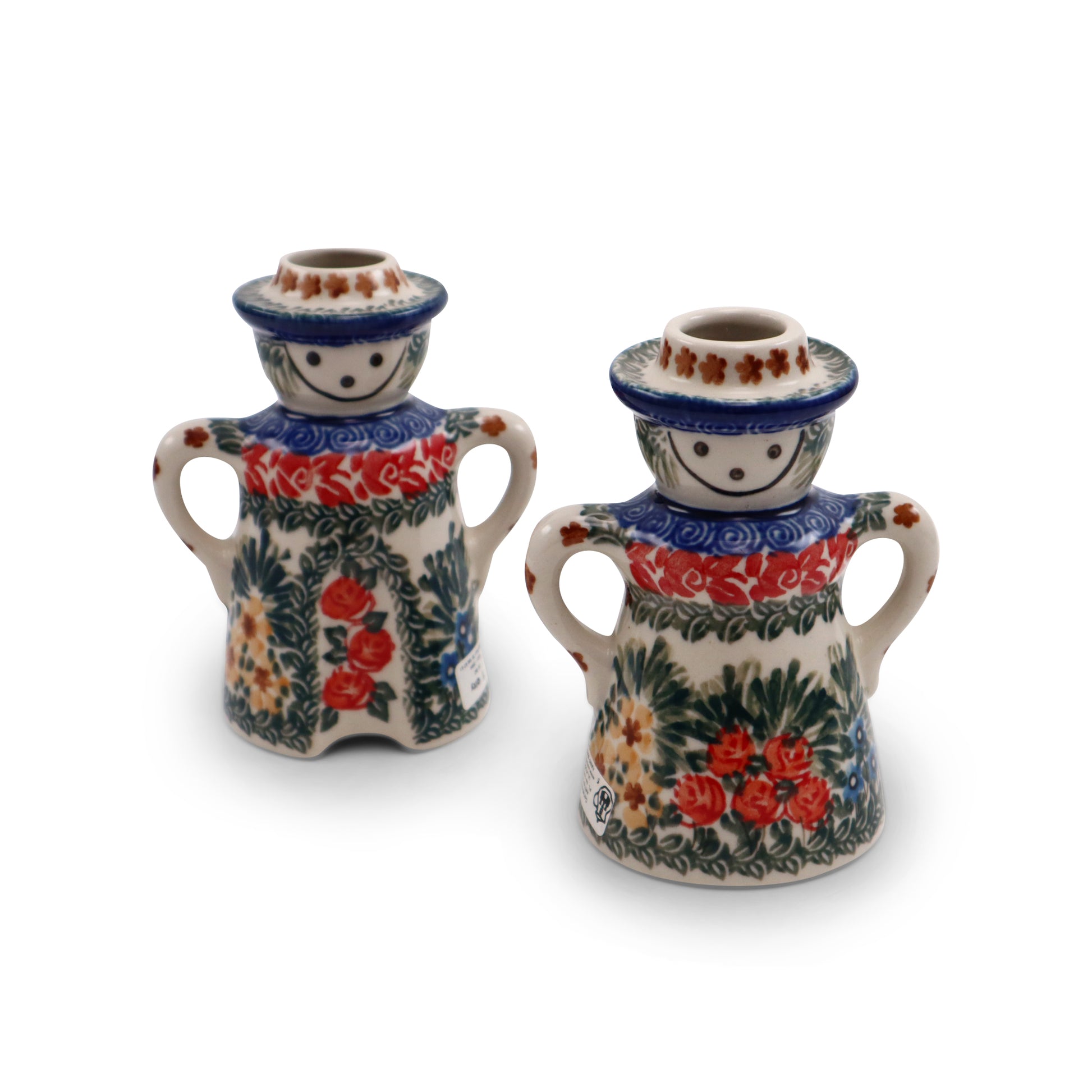 5"x3" Him/Her Candle Holder set of 2.Pattern: U1625
