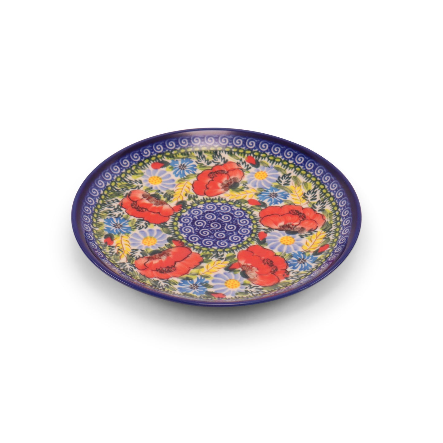 7.5" Dessert Plate. Pattern: Country Poppy